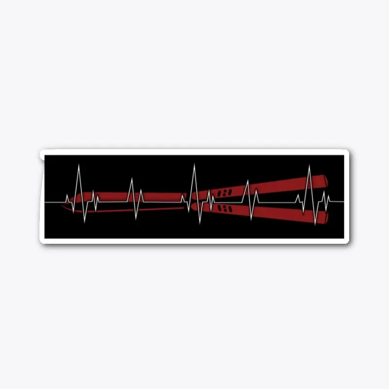 Heartbeat Balisong Sticker